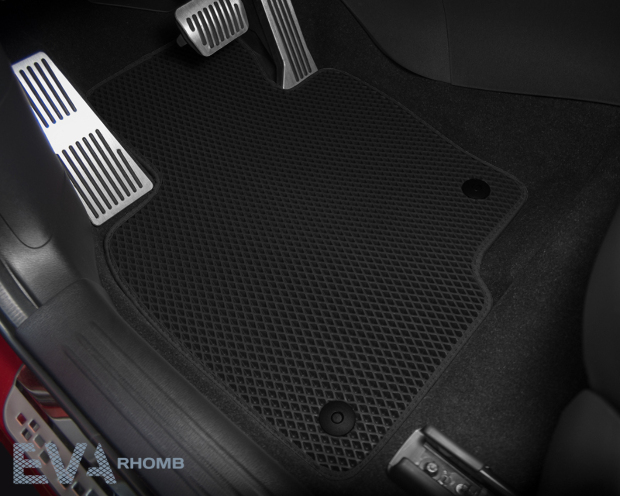 Коврики ЭВА "EVA ромб" для Honda CR-V VI (suv / RS) 2022 - Н.В., черные, 1шт.
