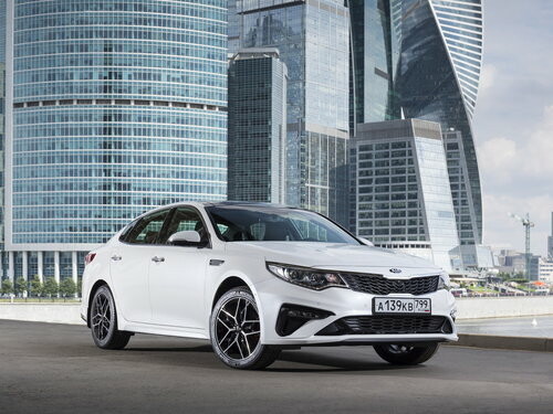 Коврики текстильные "Стандарт" для Kia Optima IV (седан / JF) 2018 - 2020, черные, 5шт.